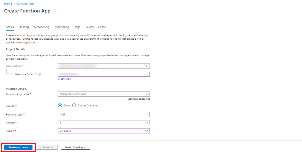 FinOps Business Event connection with Azure APIM - Azure Function ...