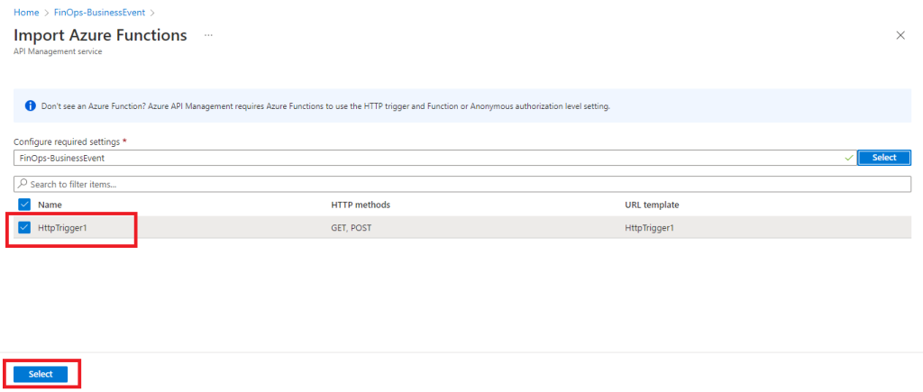 FinOps Business Event connection with Azure APIM - Azure Function ...